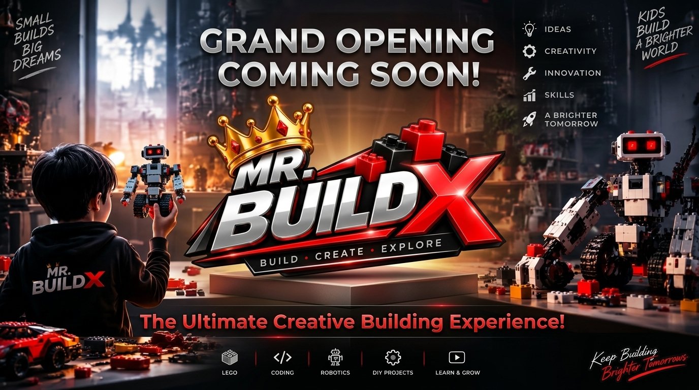 MR. BUILDX Coming Soon Banner